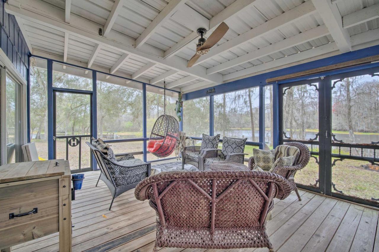 Unplugged Withlacoochee Riverfront Retreat! Bushnell Buitenkant foto